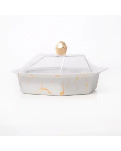 White dates with a transparent cover