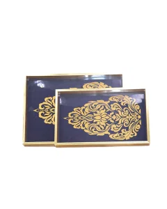 Blue, golden, two pieces