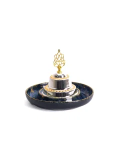 Small date bowl with a golden cover