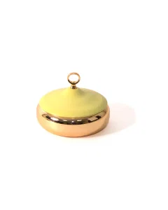 Golden yellow round dates