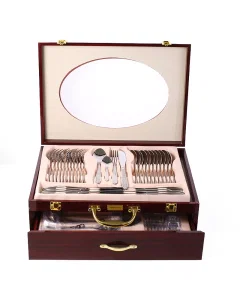 طقم ملاعق 72قطعة فضي