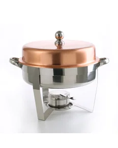 Circular steel buffet heater