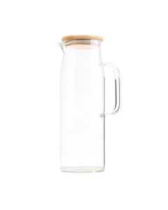 1.5 liter glass jar with wooden lid