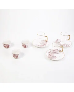 Set of 18  pieces colored cups 