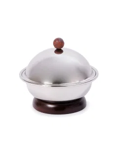 Steel date with wooden base, size 18