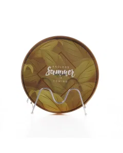 Small round green gilded serving taveriya