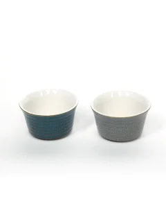 Porcelain dessert bowl set 2 pieces