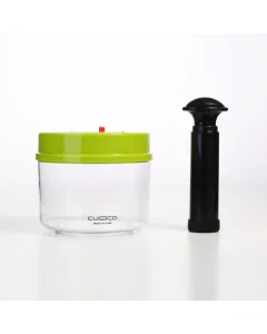 A transparent storage package 0.7 liters