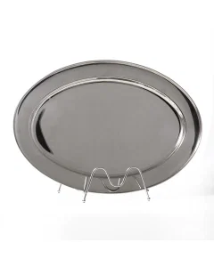 Stainless Steel oval sticker size 50