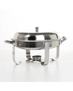 Steel oval buffet heater, 2 liters