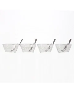 Dessert serving set 4 pieces + forks