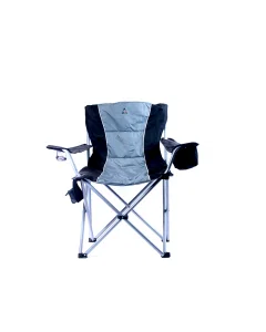 Gray travel chair