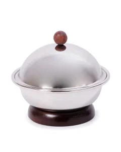 Steel date with wooden base, size 20