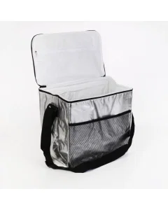 Silver camping bag
