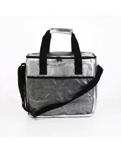 Silver   camping bag