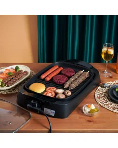 Home elec Grill 2200W Glass Cover