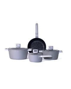 Gray ceramic Cookware Set 7 pieces