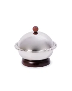 Steel date with wooden base, size 16