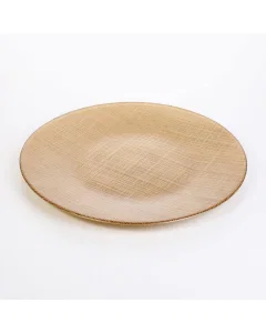 Gold glass serving bowl