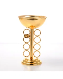 Medium golden incense burner