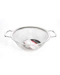 Steel strainer with two hands, size 24