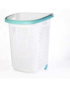 Plastic clothing basket with infidels
