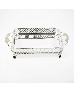 silver serving tray