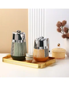 Mayar thermos set, olive yellow, 2 pieces