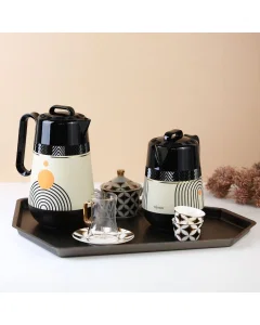 Mayar Thermos Set Black Orange 2 Pieces