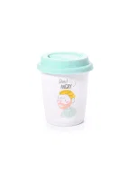 Porcelain cup with lid