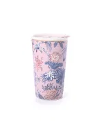 Porcelain cup with lid