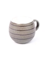 Gray porcelain cup