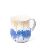 Shiny colored porcelain cup