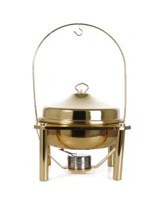 Circular buffet heater with wax base, 4.5 liters