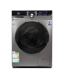 Midea front loading washing machine, 12 kg, silver