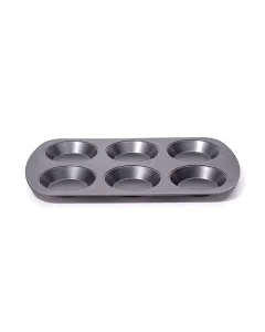 Round cupcake mold 6 squares