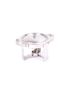 Medium steel circular Vitro buffet heater