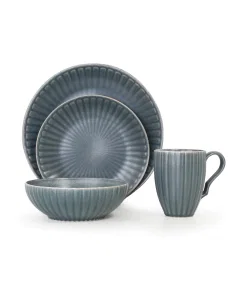 dinner set 16 gray pieces