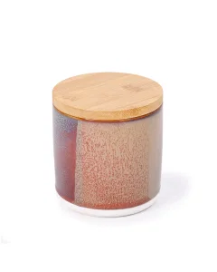 Storage jar 11 cm blue red