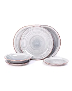 12-piece gray dining set