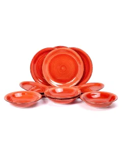 Wooden 12 Pieces Dinner Set