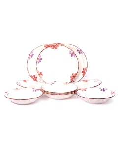 Dinner set 12 pieces floral pattern