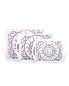 3-piece serving tray set