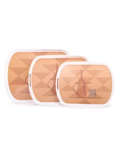 3-piece serving tray set