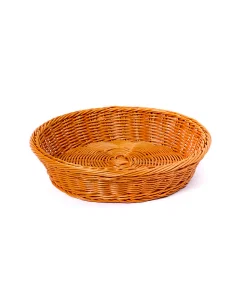 Medium brown rattan serving tray