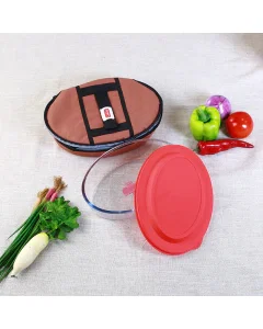 Glass oven tray with lid + bag
