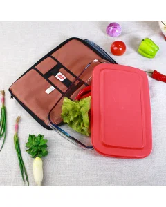 Glass oven tray with lid + bag