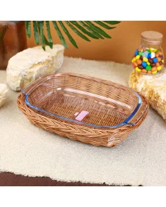 Caldo glass tray with basket 2.7 litres