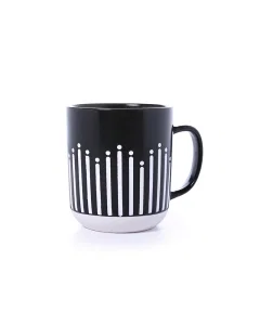 Black porcelain cup