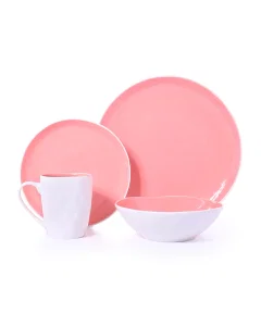 Dining set 16 pieces pink